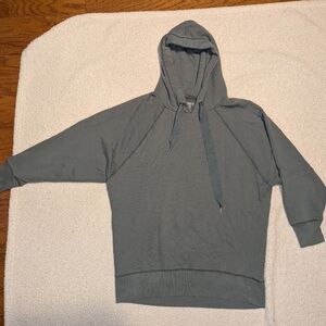 Aerie oversized hoodie - olive / Sage green - medium - ribbon like drawstring